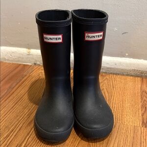 Hunter Kids Classic Black Rain Boots